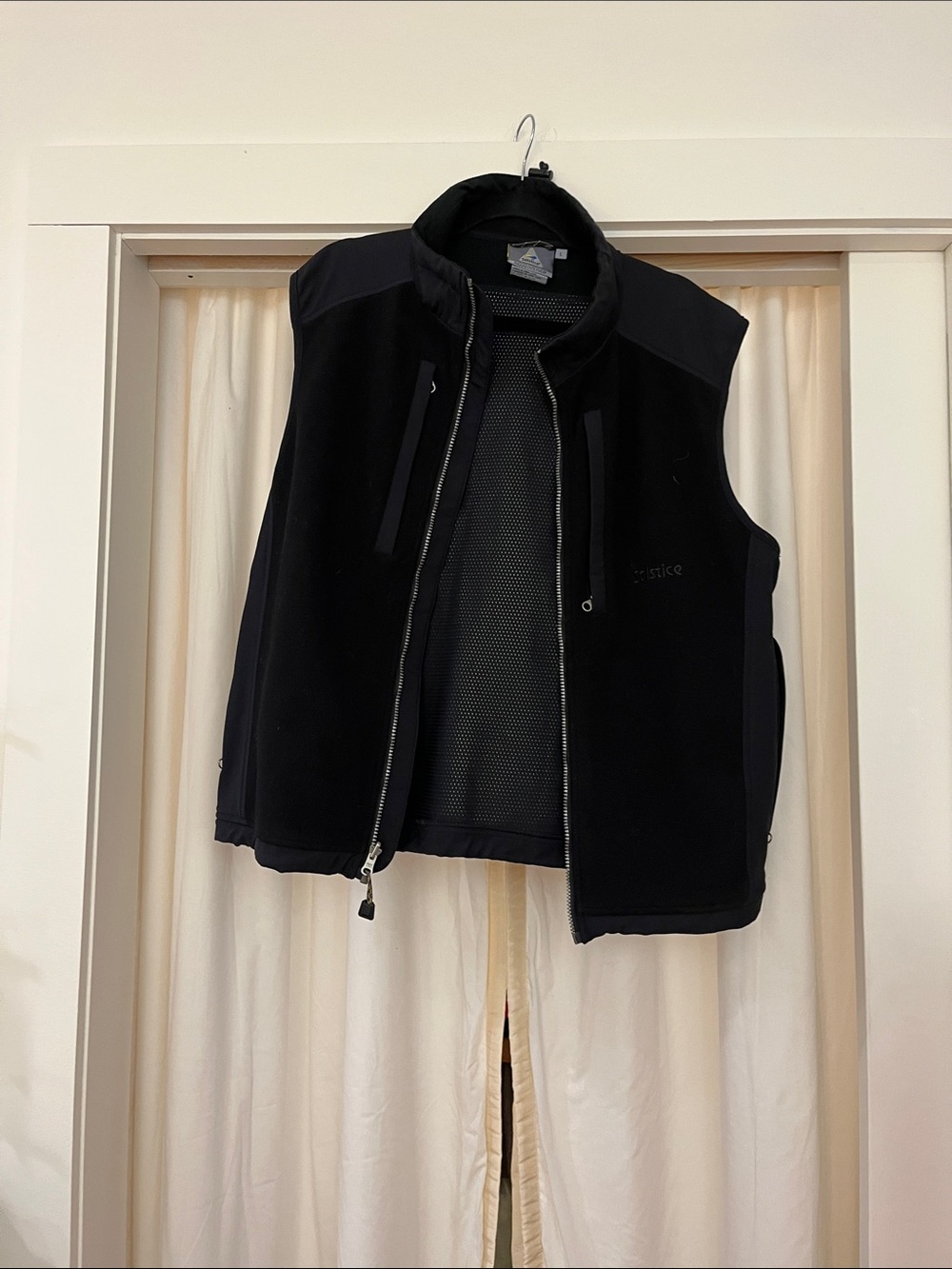 Solstice Black Men's Fleece Vest